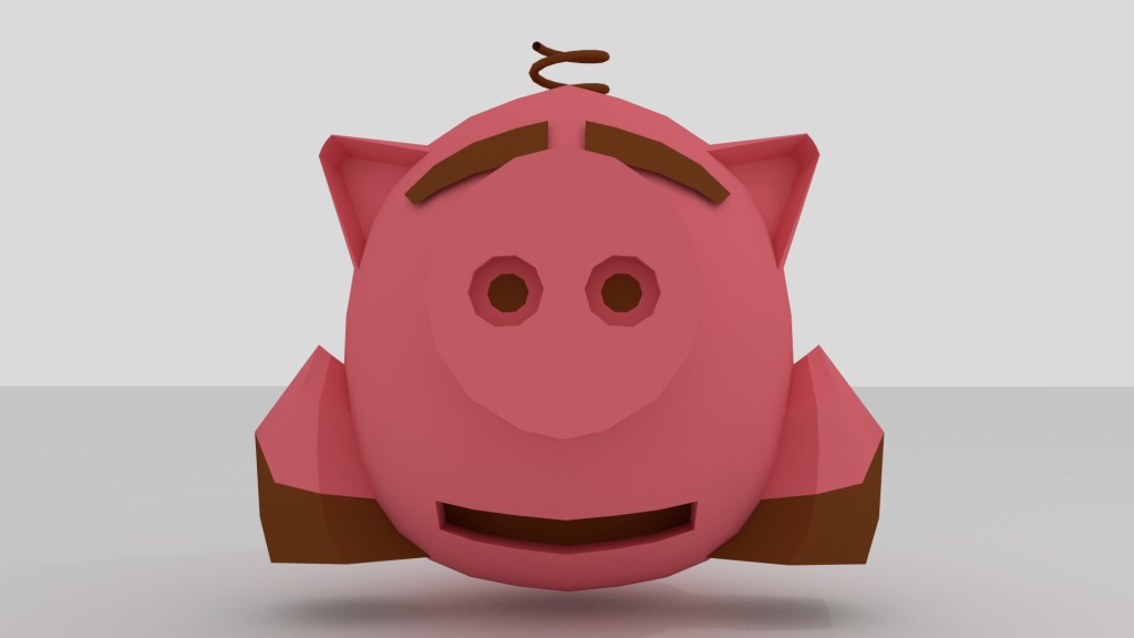 Low poly pig preview image 1